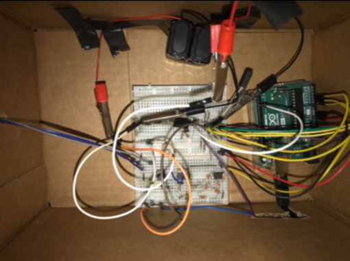 Hardware Setup: Circuit inside box and Chair setup