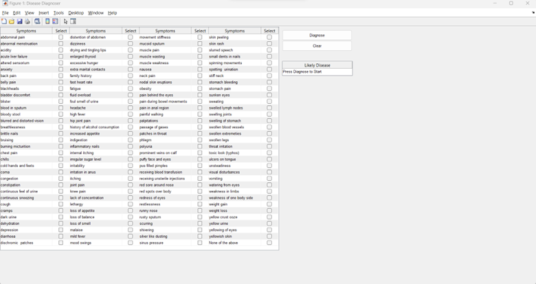 Disease Diagnoser UI
